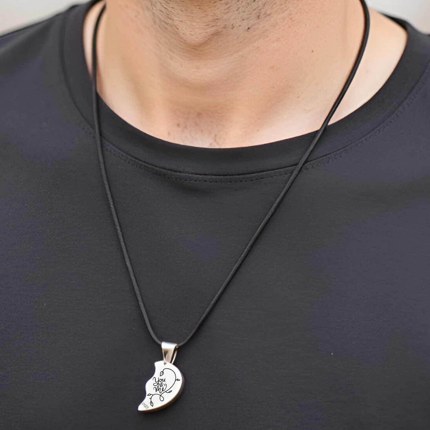 Custom Engraved Couple Necklace – Personalized Names
