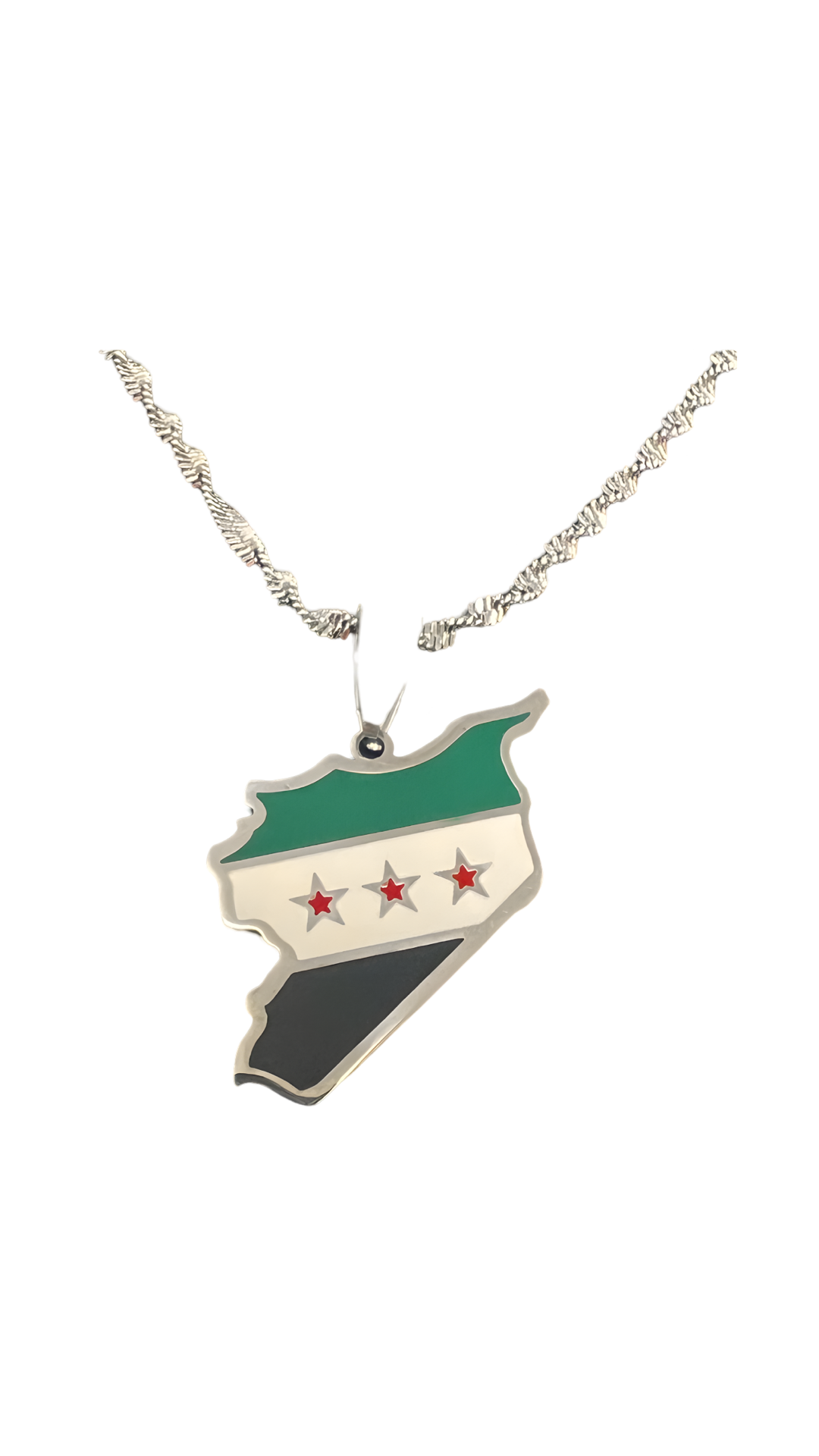 Free Syria Map Necklace
