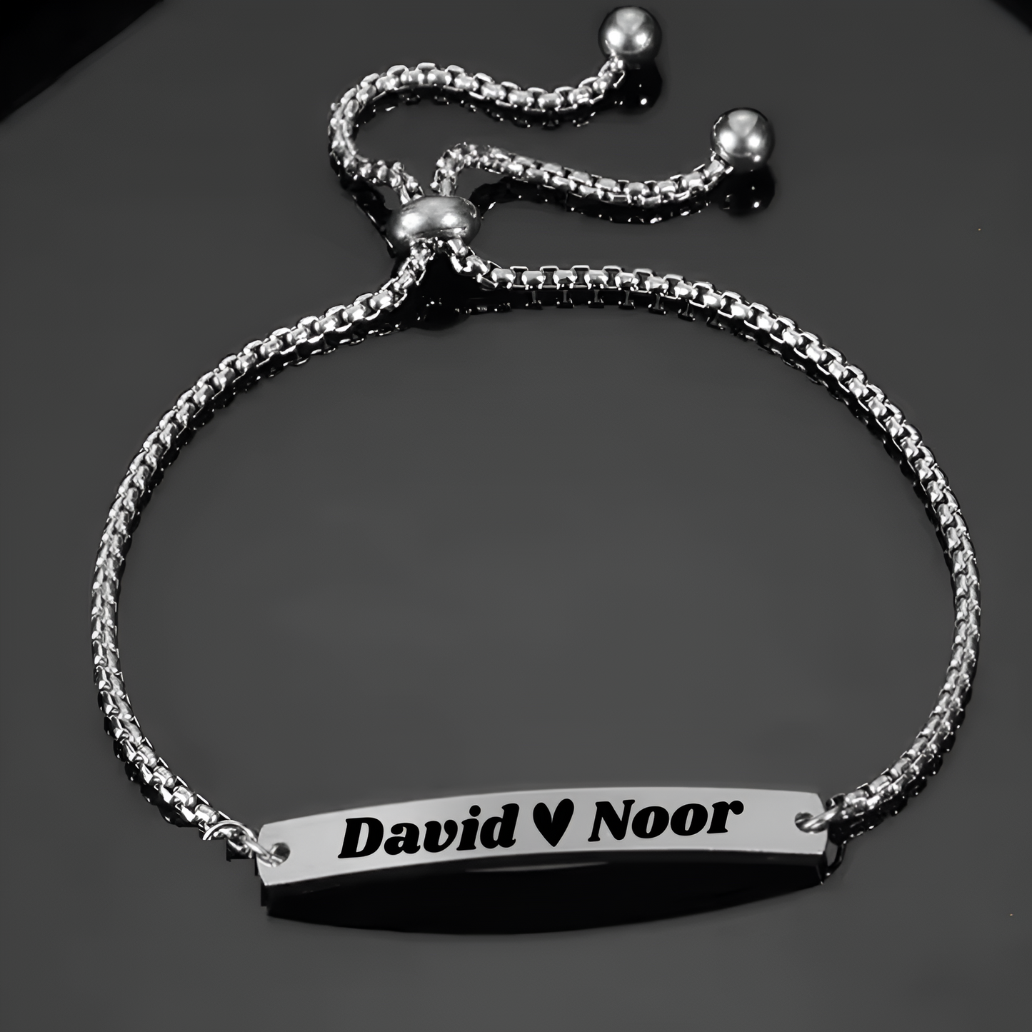 Personalized Heart Bracelet