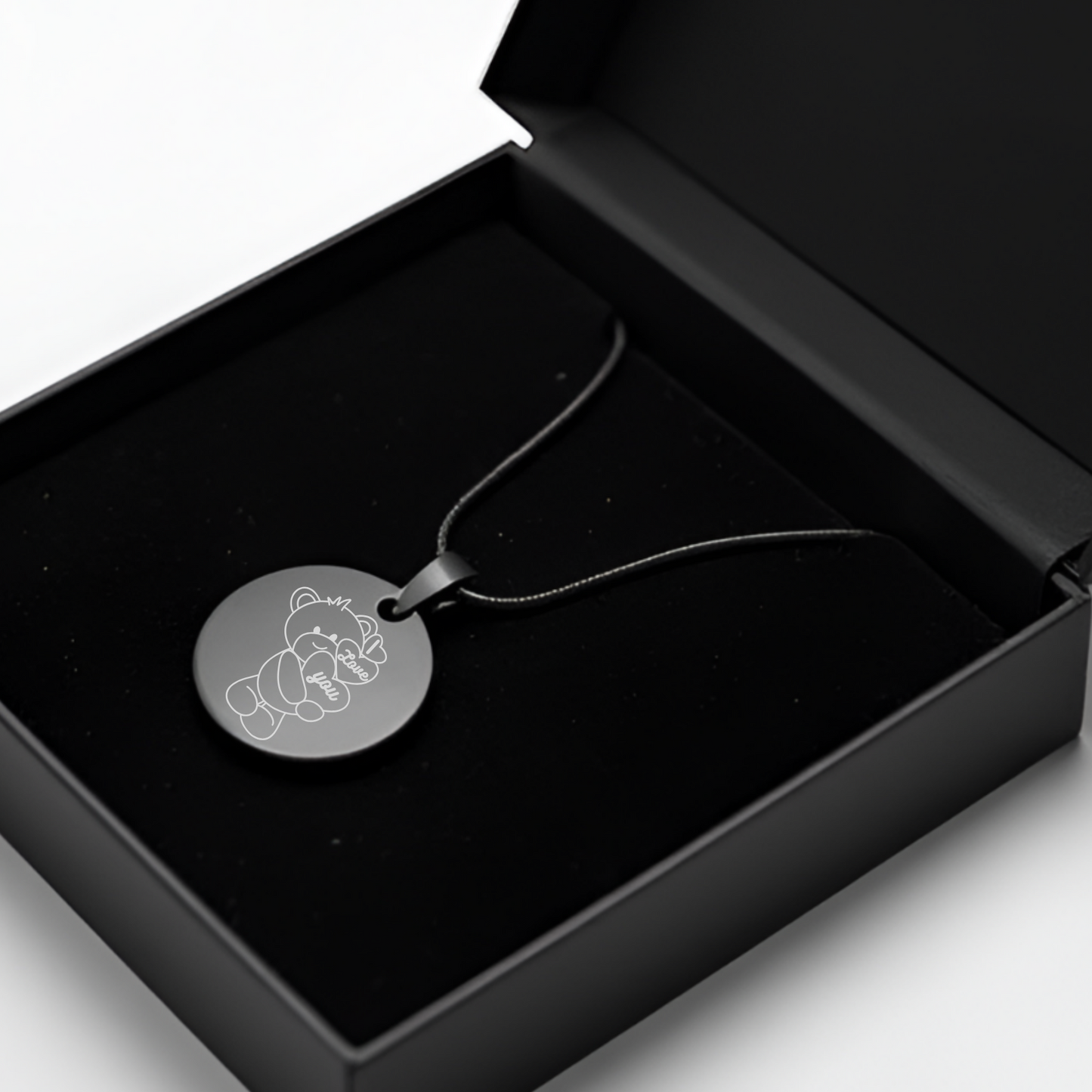 Custom Engraved Circle Necklace