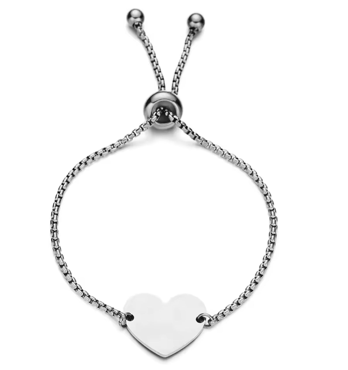 Personalized Heart Bracelet