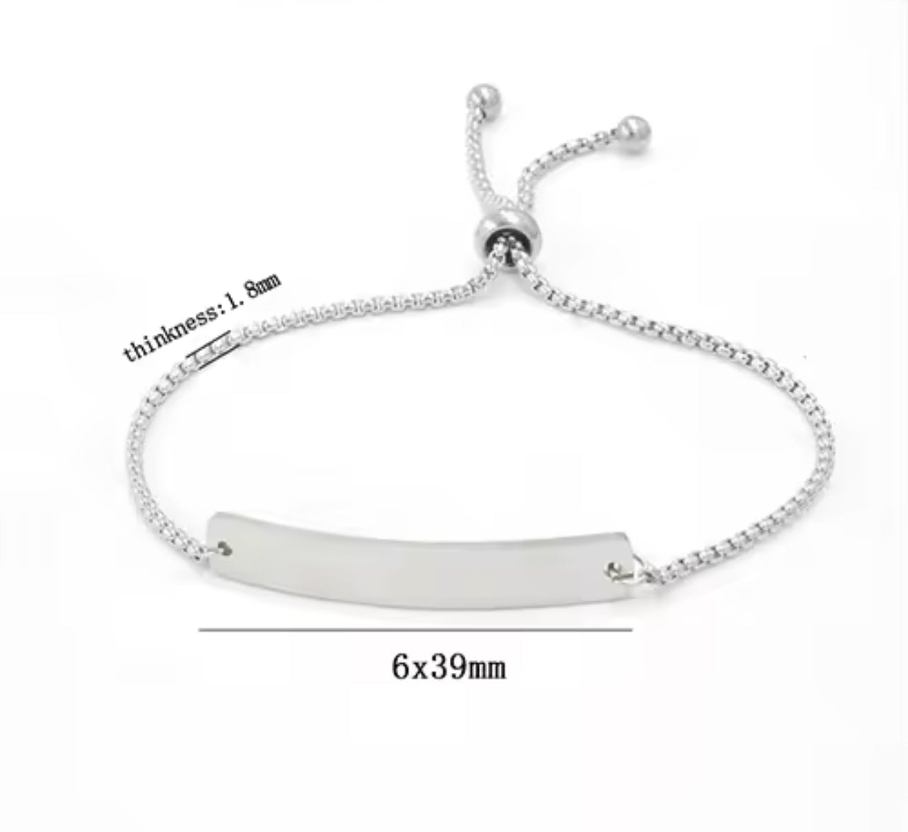 Personalized Heart Bracelet
