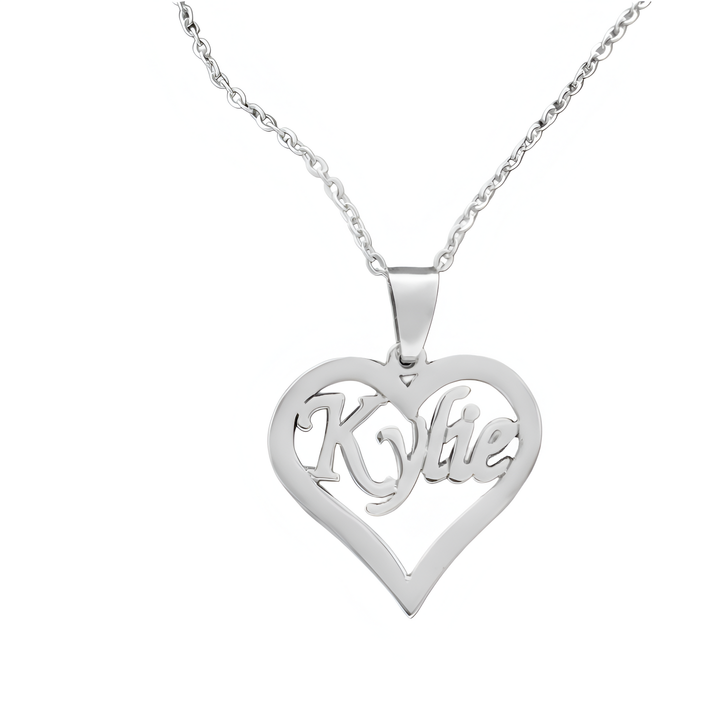 Eternal Heart Personalized Sterling Silver Necklace