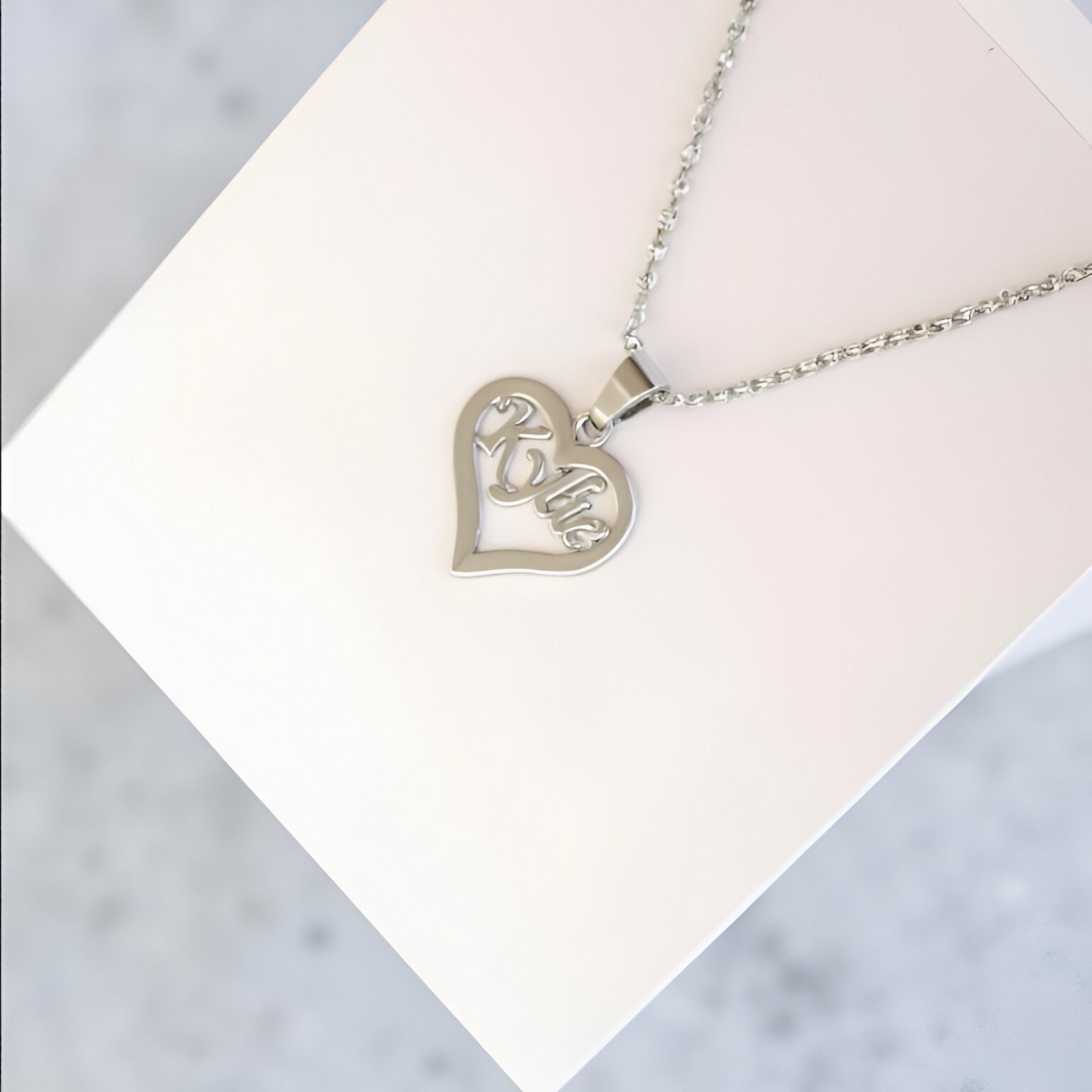 Eternal Heart Personalized Sterling Silver Necklace