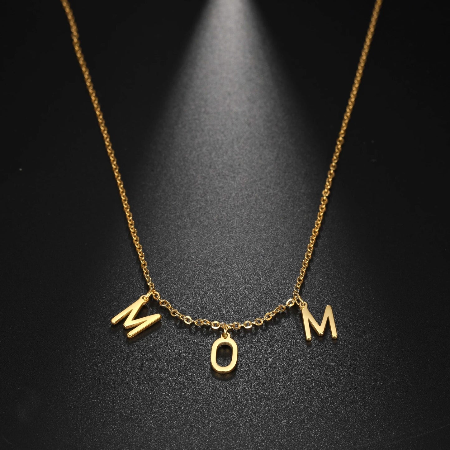 Sterling silver 925 & Gold 14k plated MOM Necklace