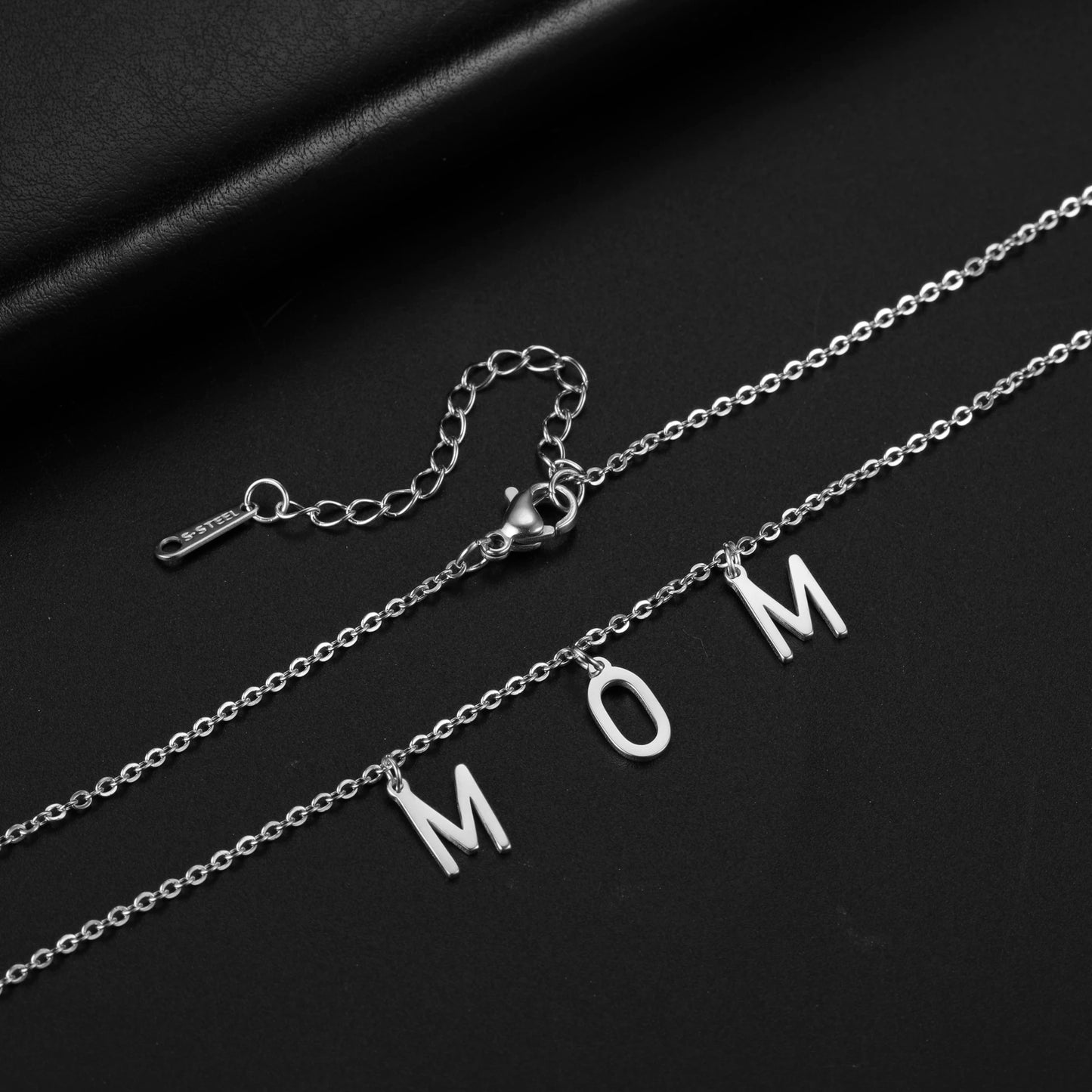 Sterling silver 925 & Gold 14k plated MOM Necklace