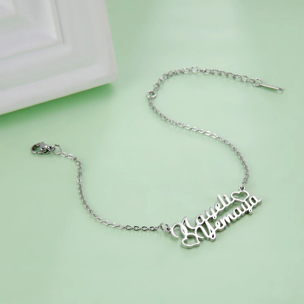 Sterling silver 925 & Gold 14k plated bracelet