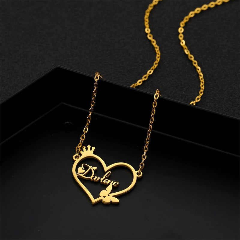 Customize a name jewelry in Sterling silver 925 & Gold plated 14k