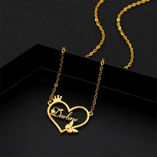 Customize a name jewelry in Sterling silver 925 & Gold plated 14k
