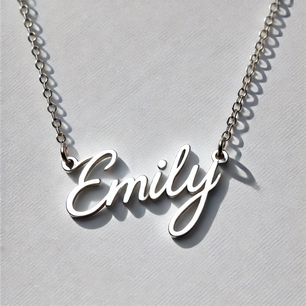 Name necklace emily on sale