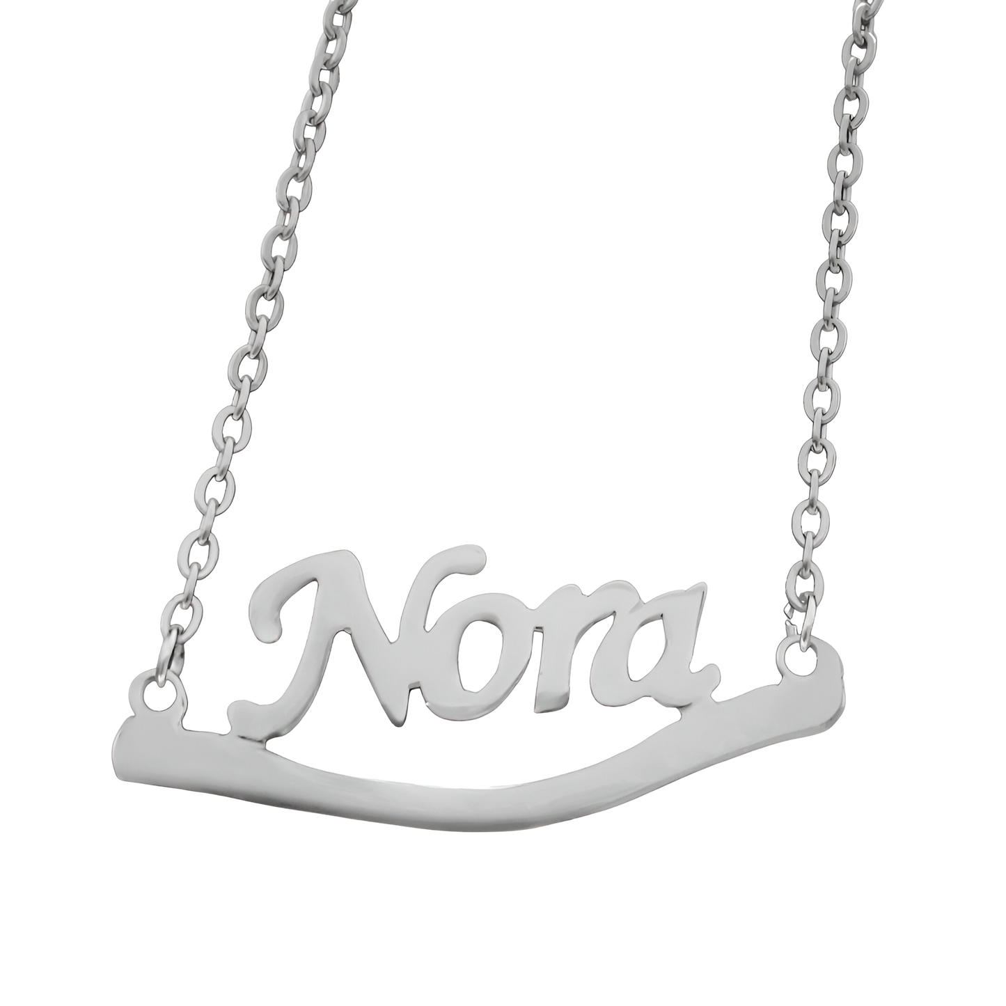 Nora Sterling Silver Custom Name Necklace