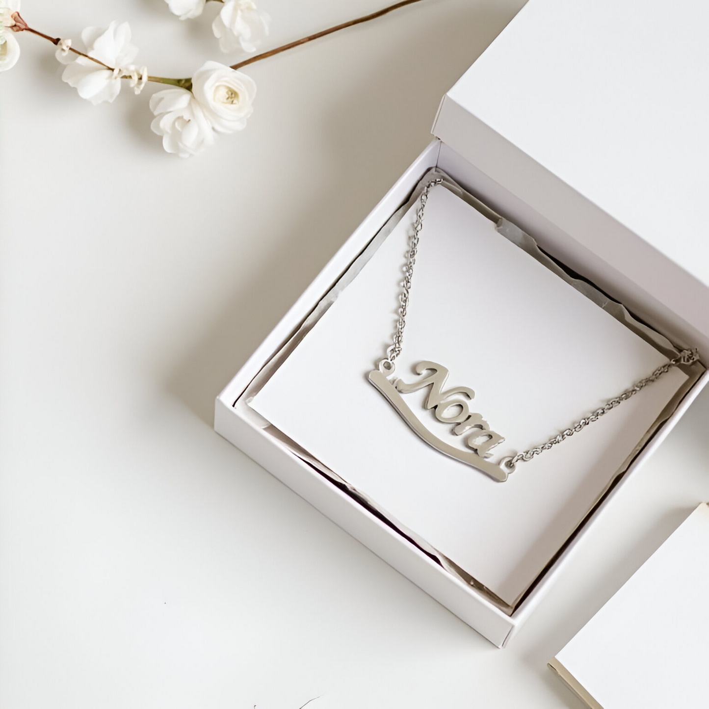 Nora Sterling Silver Custom Name Necklace