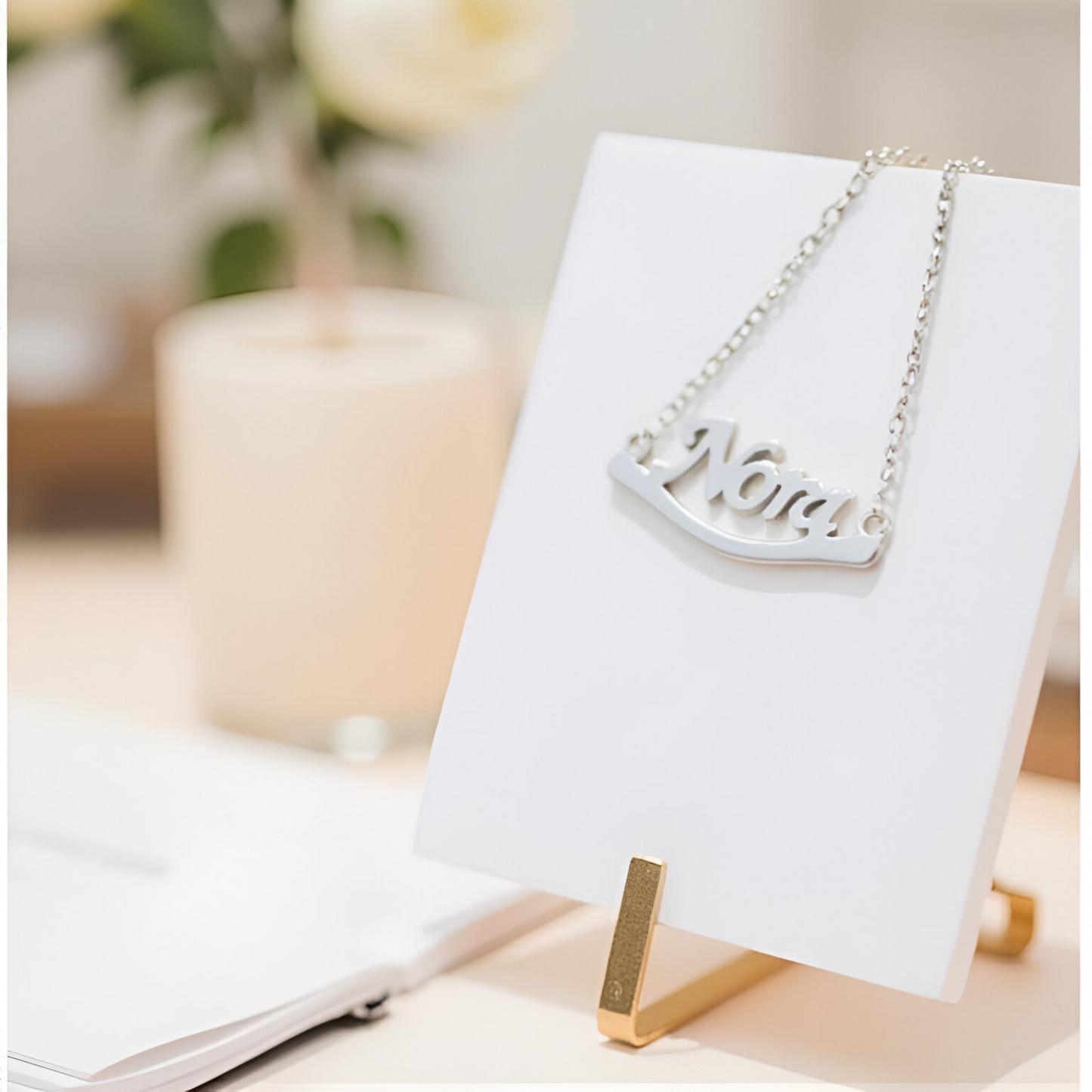 Nora Sterling Silver Custom Name Necklace