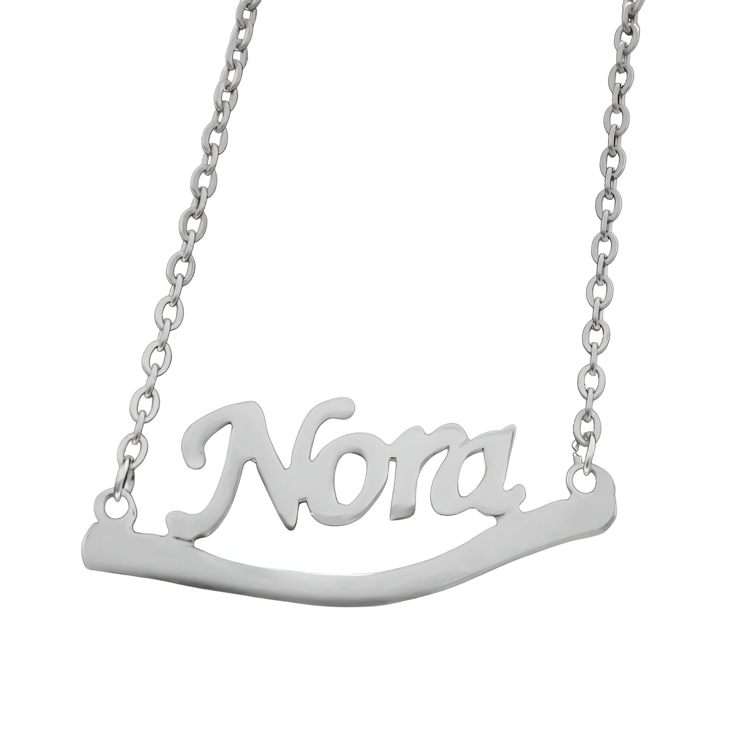 Nora Sterling Silver Custom Name Necklace