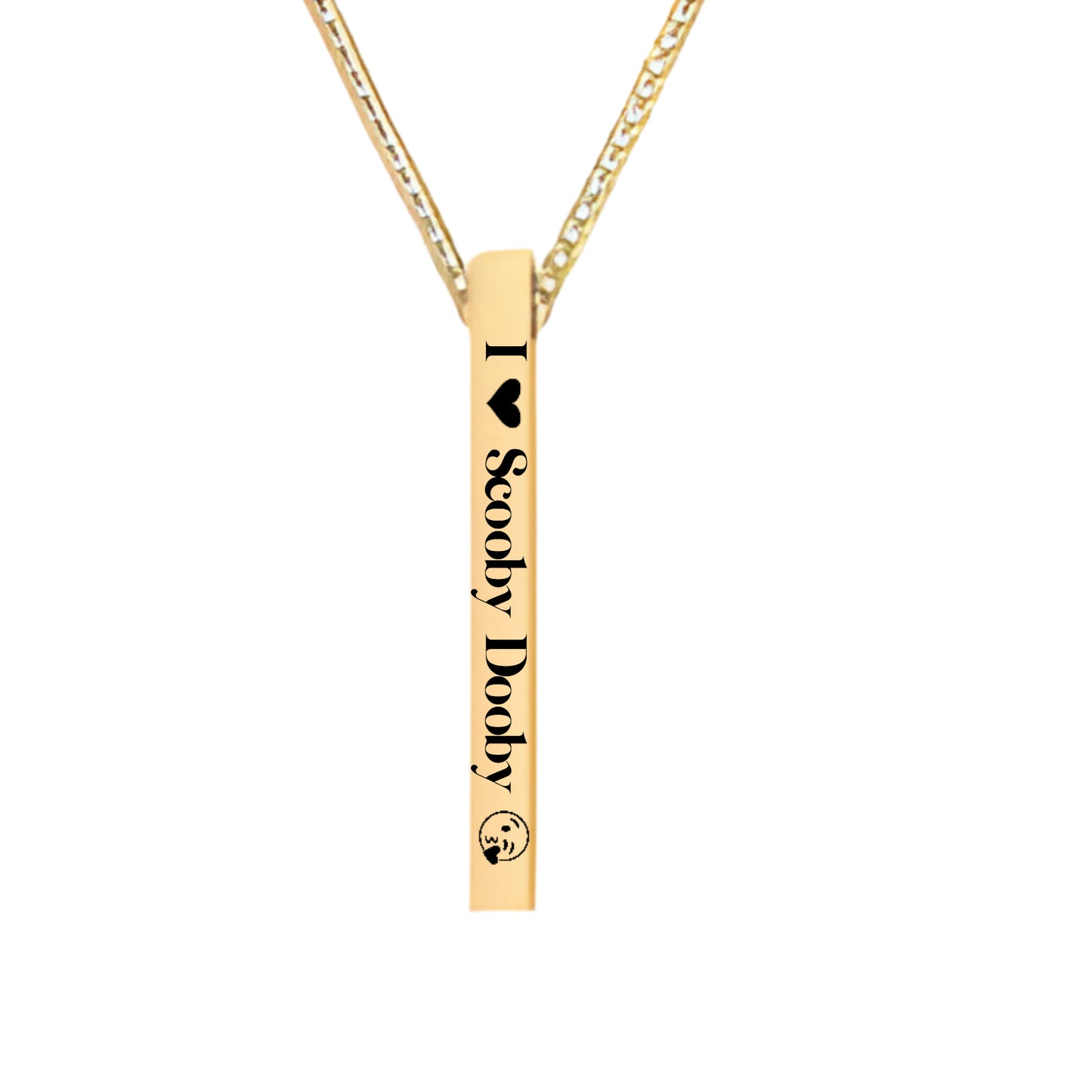 Love Bar - Engraved Necklace Name For Men and Women