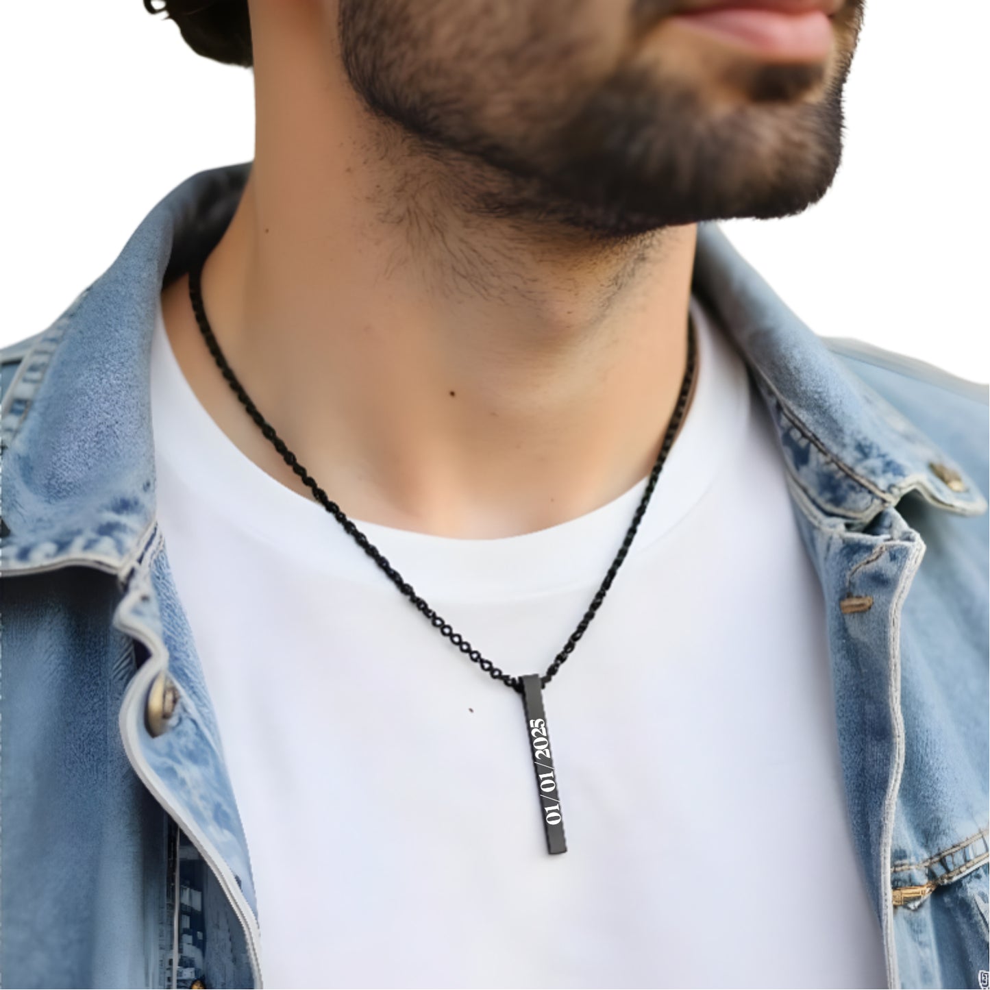 Love Bar - Engraved Necklace Name For Men and Women