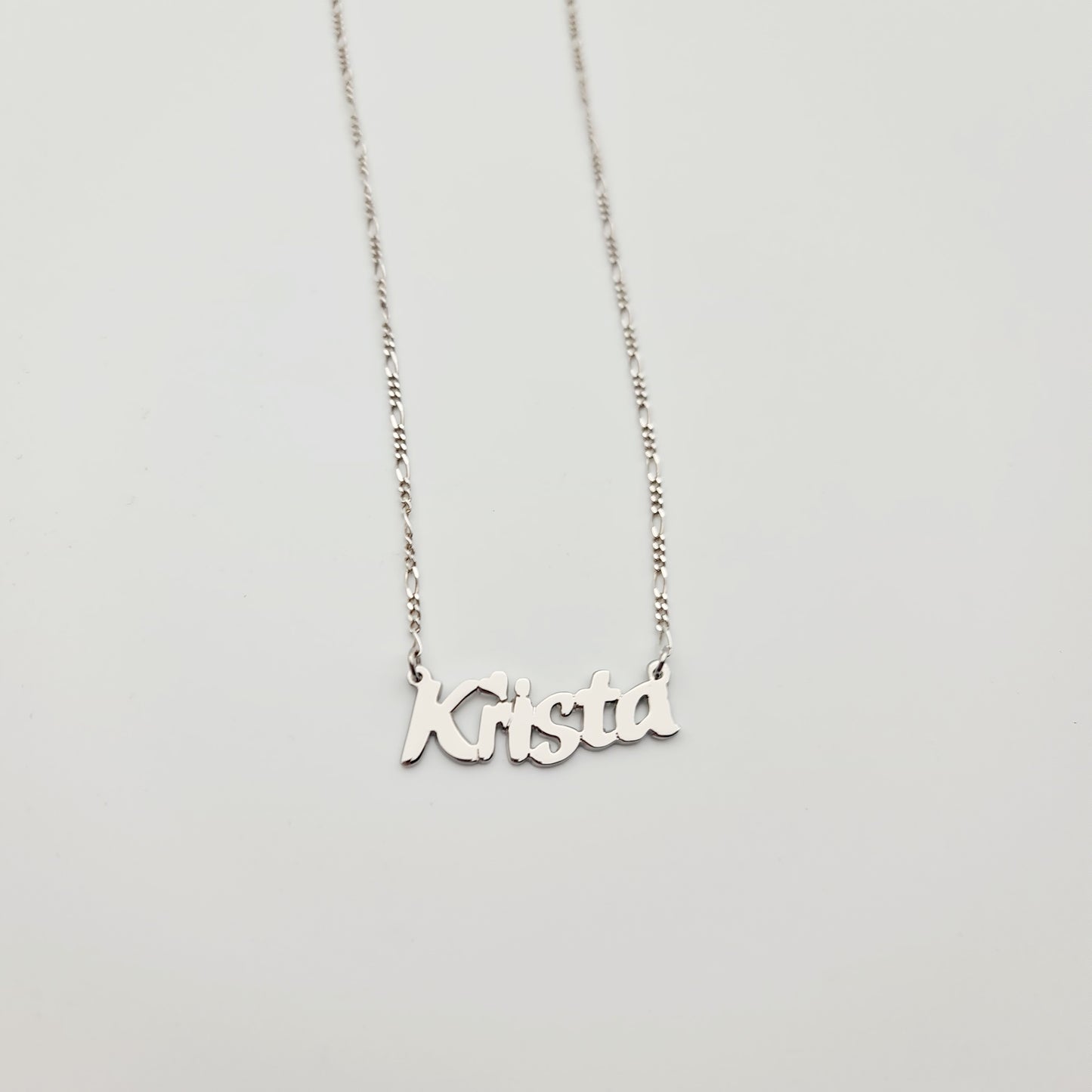 Elegant Silver Necklace - Personalized Name Necklace - Mother's Day Gift - Gift for Kids - Sterling Silver Jewelry (sterling silver 925)