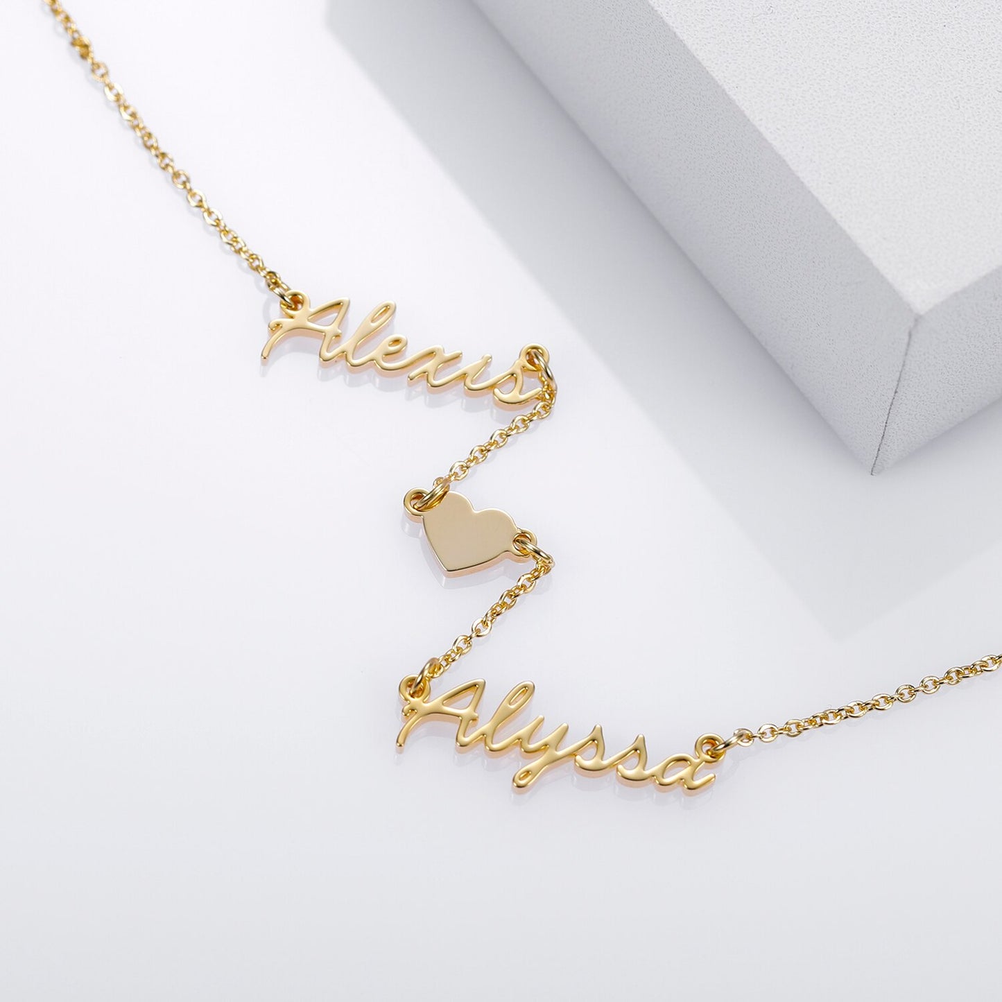 Sterling silver 925 & Gold 14k plated Necklace