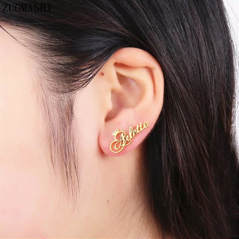 Sterling silver 925 & Gold 14k plated earring